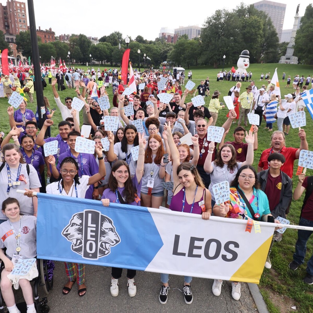 Des membres LEO réunis lors d’un rassemblement international